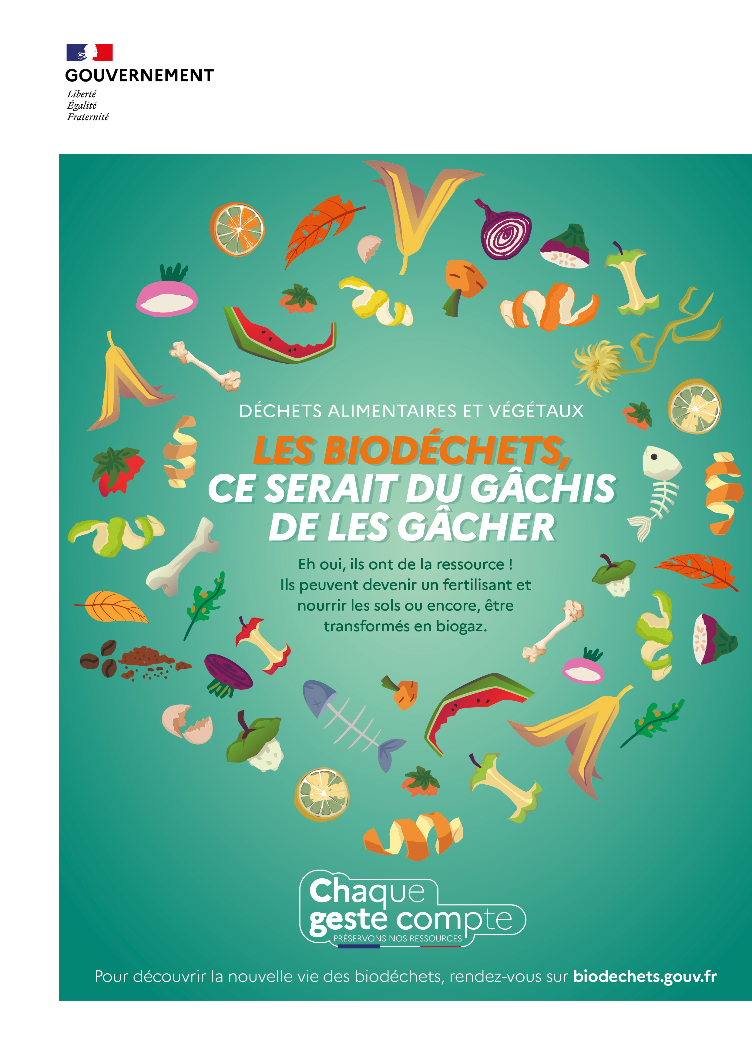 Les biodéchets : ce serait du gâchis de les gâcher !